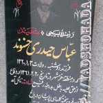 قبر شهید عباس حیدری حسنوند